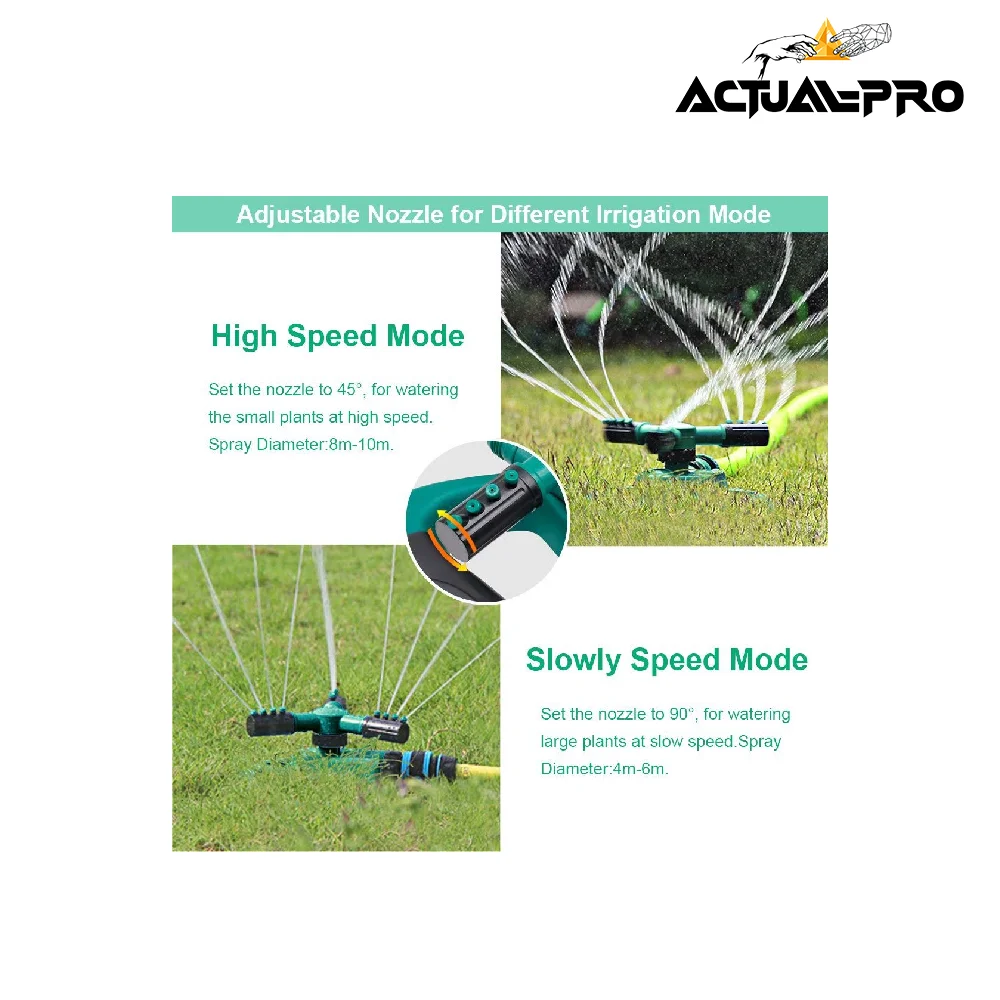 Regadera automática 360 grados