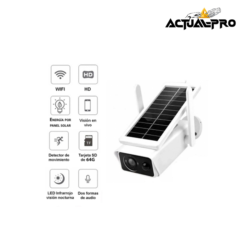 Cámara solar IP 1080p IP66 con sensor de movimiento - fernando400 - ID  868443