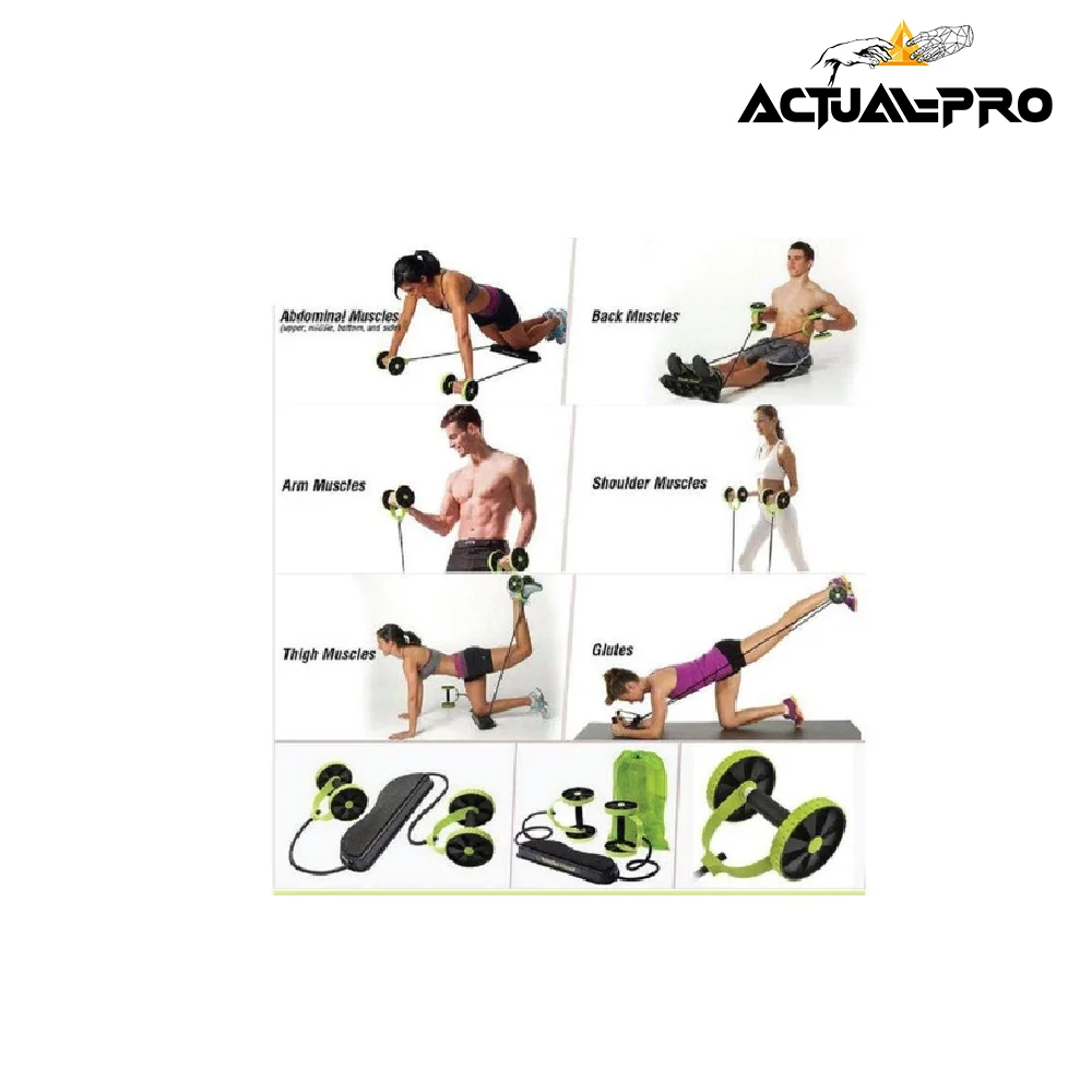 Rueda abdominal con bandas elasticas