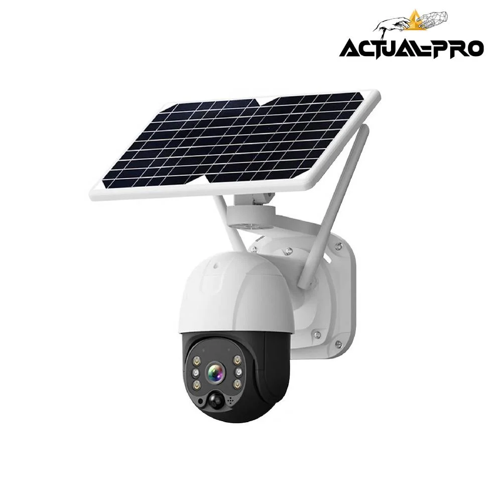 Cámara Solar WiFi 6 LEDs con Altavoz Bidireccional IP66