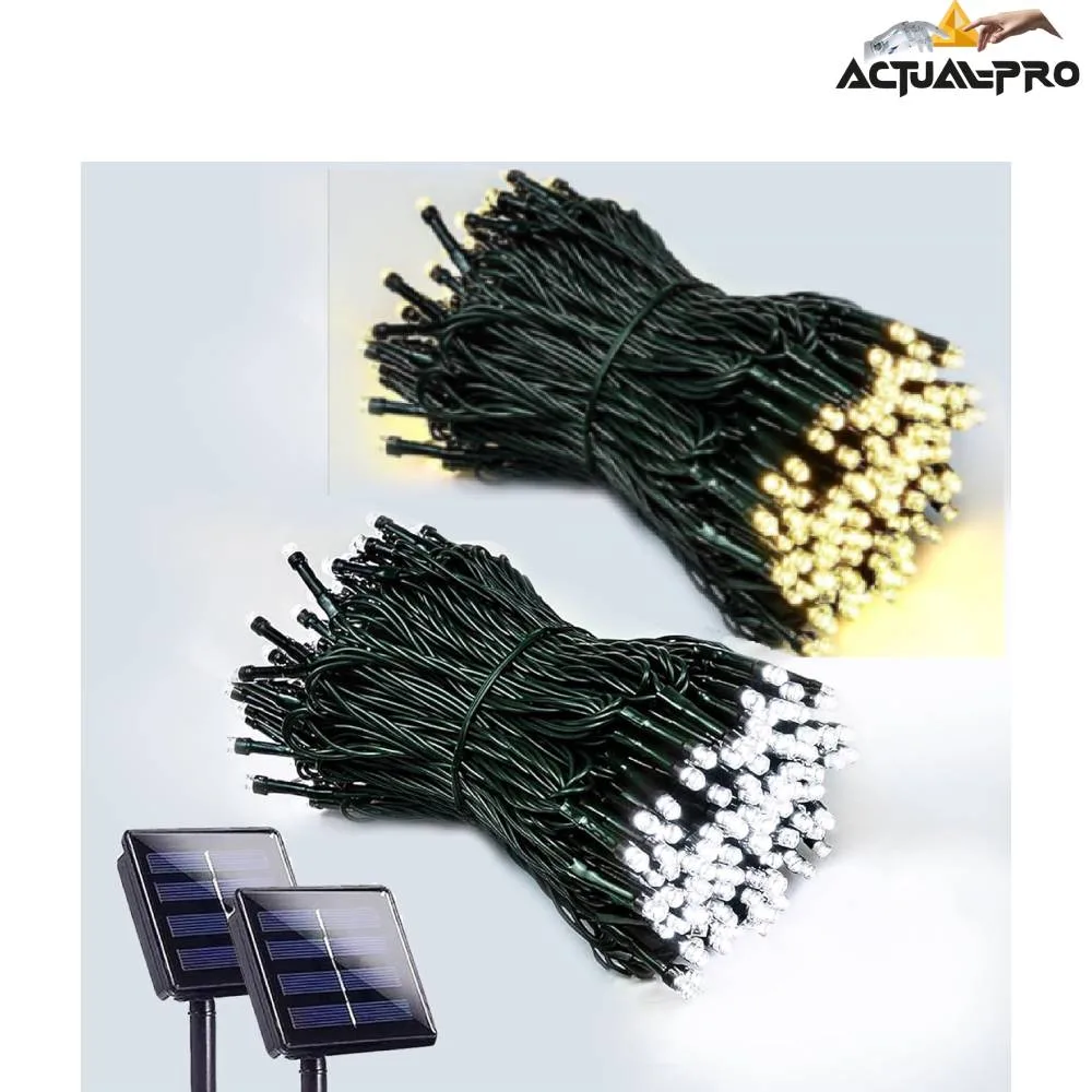 Guirnalda LED Solar Navideña Luz Fría o Cálida