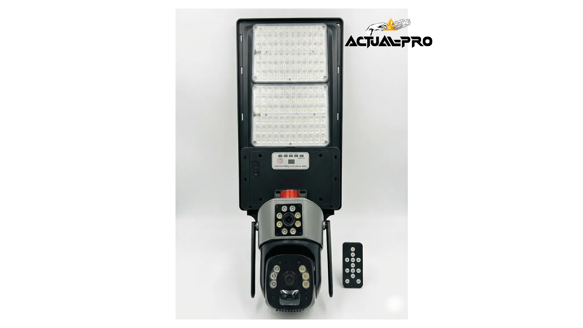 Luminaria Vial LED Solar 200 watt con Cámara Wi-Fi Altavoz Bidireccional IP67